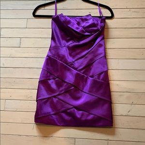 Cache Purple Cocktail Dress Size 2